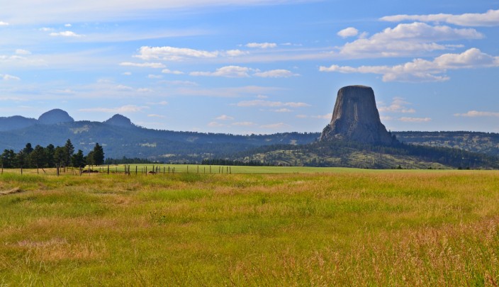 Approaching Devils Tower from the south